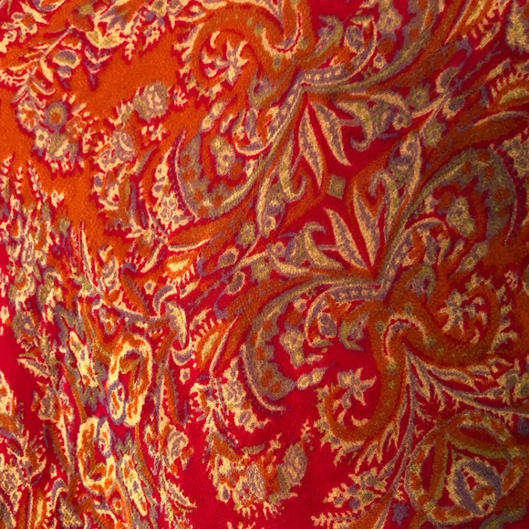 Willi Smith Boho Pink Paisley Midi Zip Up Skirt - Picture 2 of 9